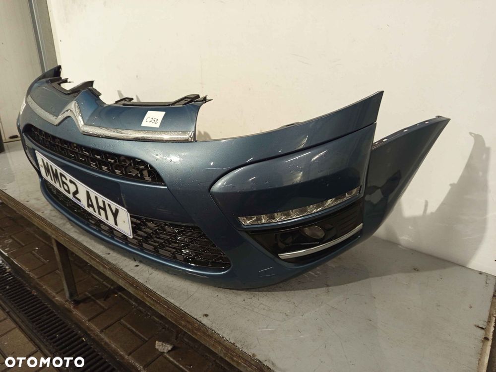 ^ ZDERZAK PRZÓD PRZEDNI DO CITROEN C4 PICASSO LIFT FL EZWD SZARY HALOGENY USZKODZONY - 2