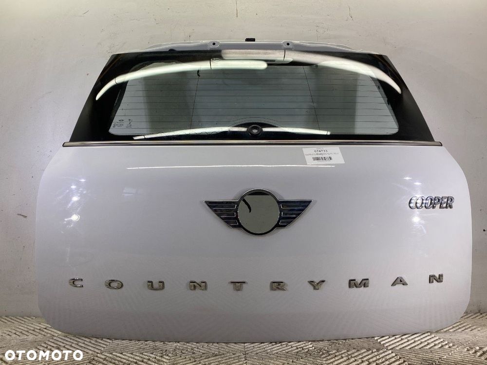 KLAPA TYŁ  MINI MINI COUNTRYMAN (R60) 2010 - 2016 Cooper 90 kW [122 KM] benzyna 2010 - 2016 - 3