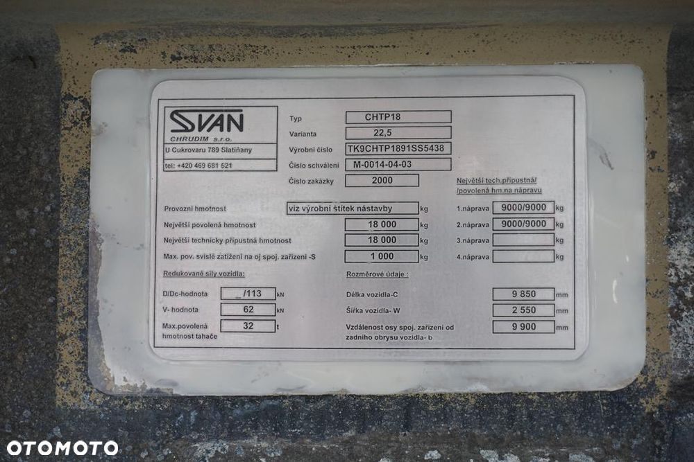 SVAN TANDEM / IZOTERMA / DŁ. 7,35 M / DOPPELSTOCK / 18 PALET - 11