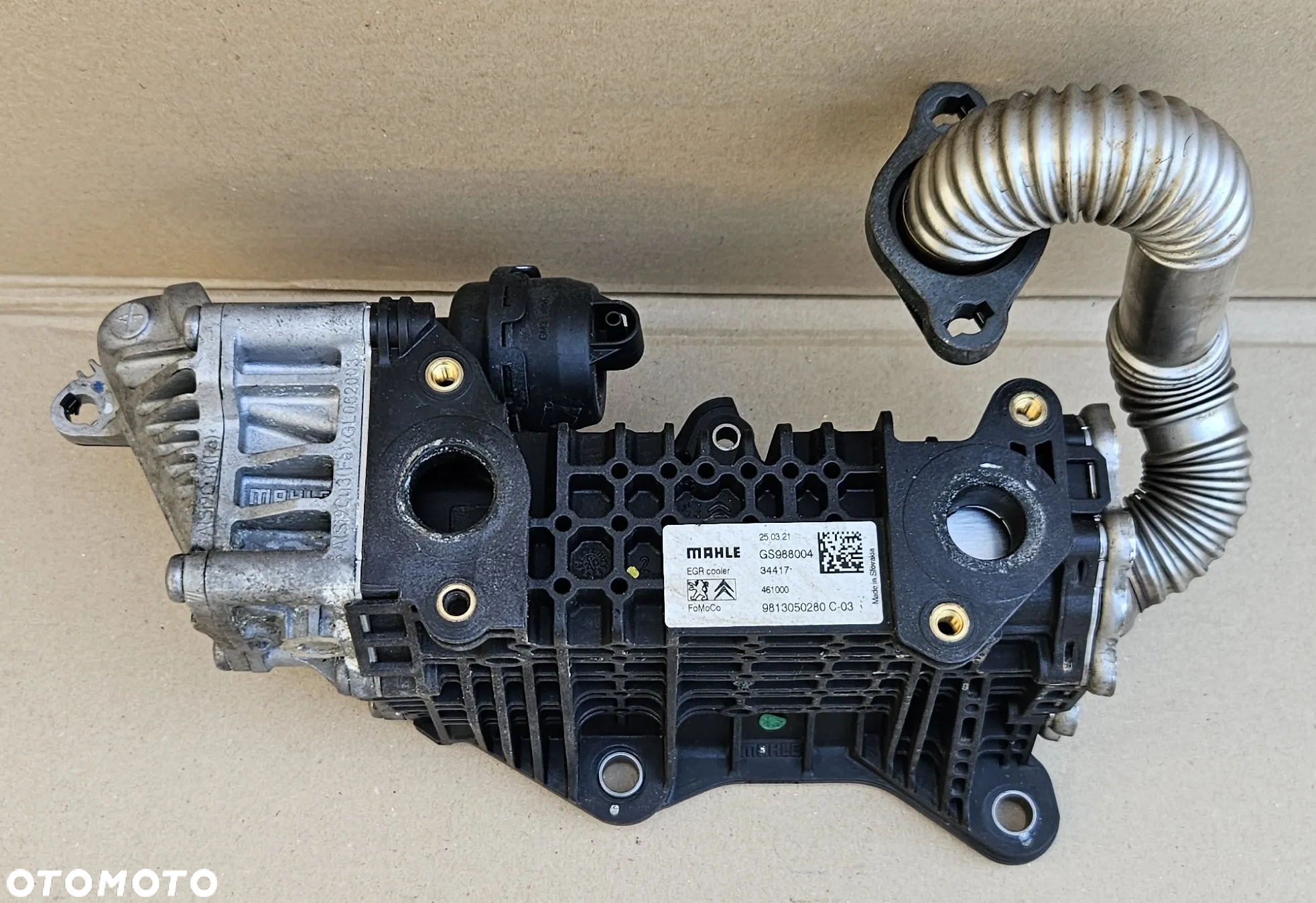 Chłodnica spalin EGR FORD CITROEN PEUGEOT TOYOTA 1.5 BlueHDI ORYGINAŁ 9813050280 - 5