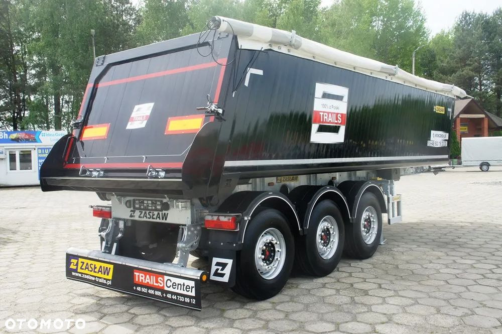 Zaslaw 28 m³ / 4.990 kg !! super lekka naczepa wywrotka z klapą ! - 10