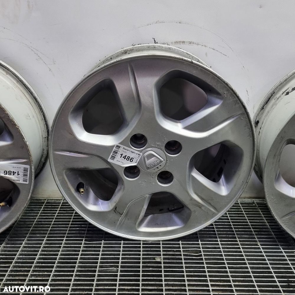 Jante aliaj Dacia Dacia Logan II MCV 2013 - 2016 (1486) R15 ET40 4X102 - 4