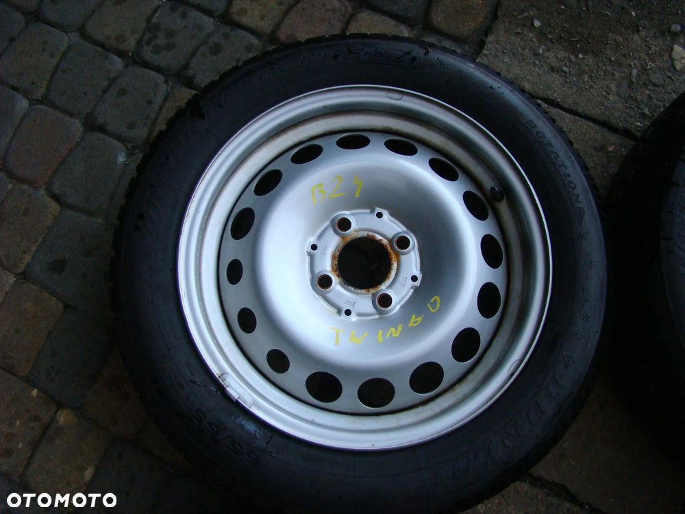 B24 4x100 Smart ForTwo ForFour 453 Renault Twingo 5,5Jx15 185/60 i 5jx15 165/65 zima czujniki - 5