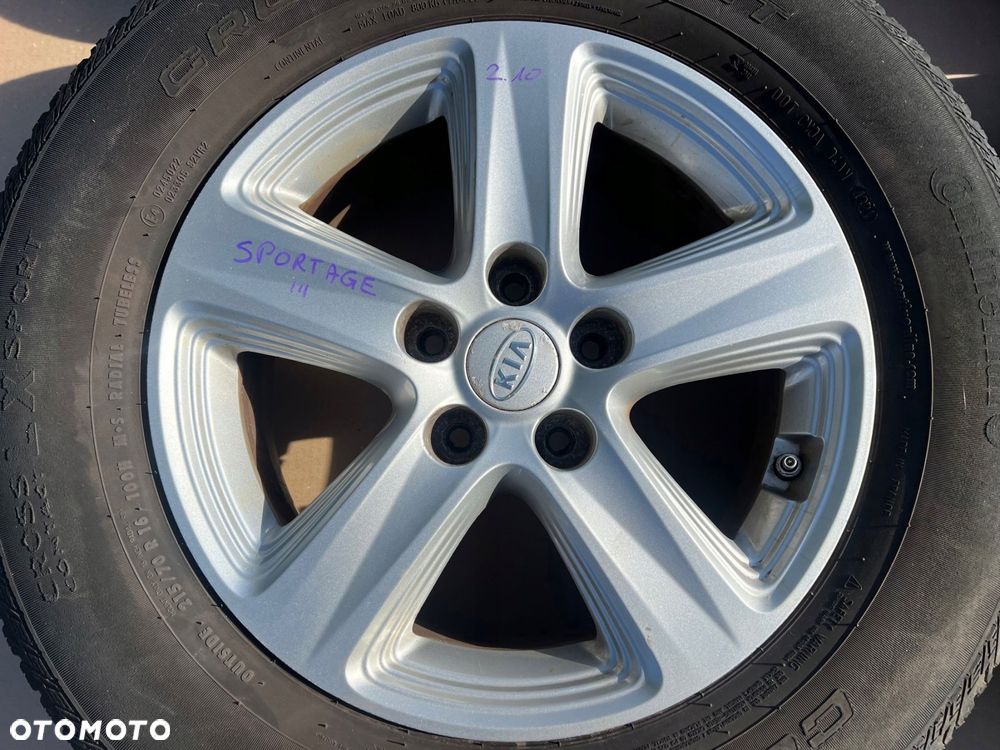 kia sportage 3 iii koło felga aluminiowa komplet 215/70 r16 52910-3w510 - 6