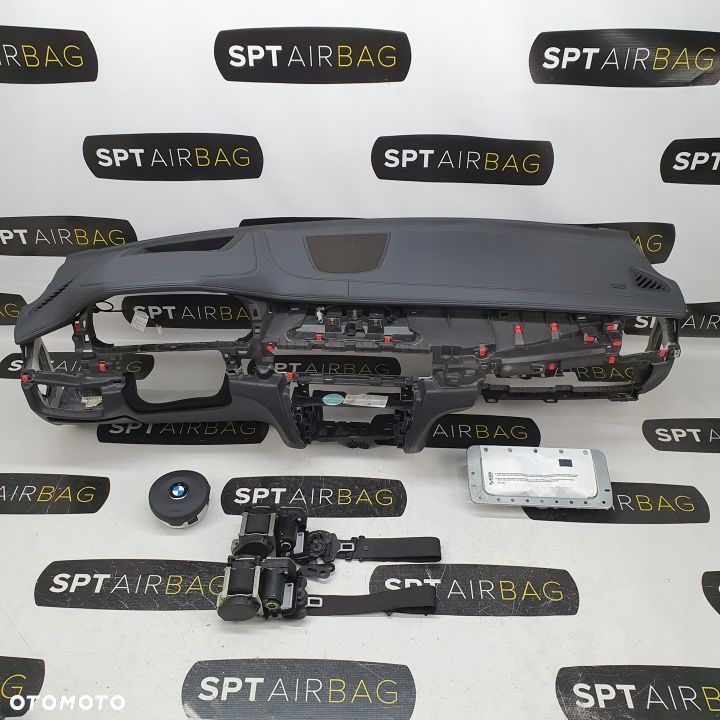 BMW F15 DESKA ROZDZIELCZA KONSOLA KOKPIT PULPIT PODUSZKI AIRBAG AIR BAG PASY KIT SET - 1