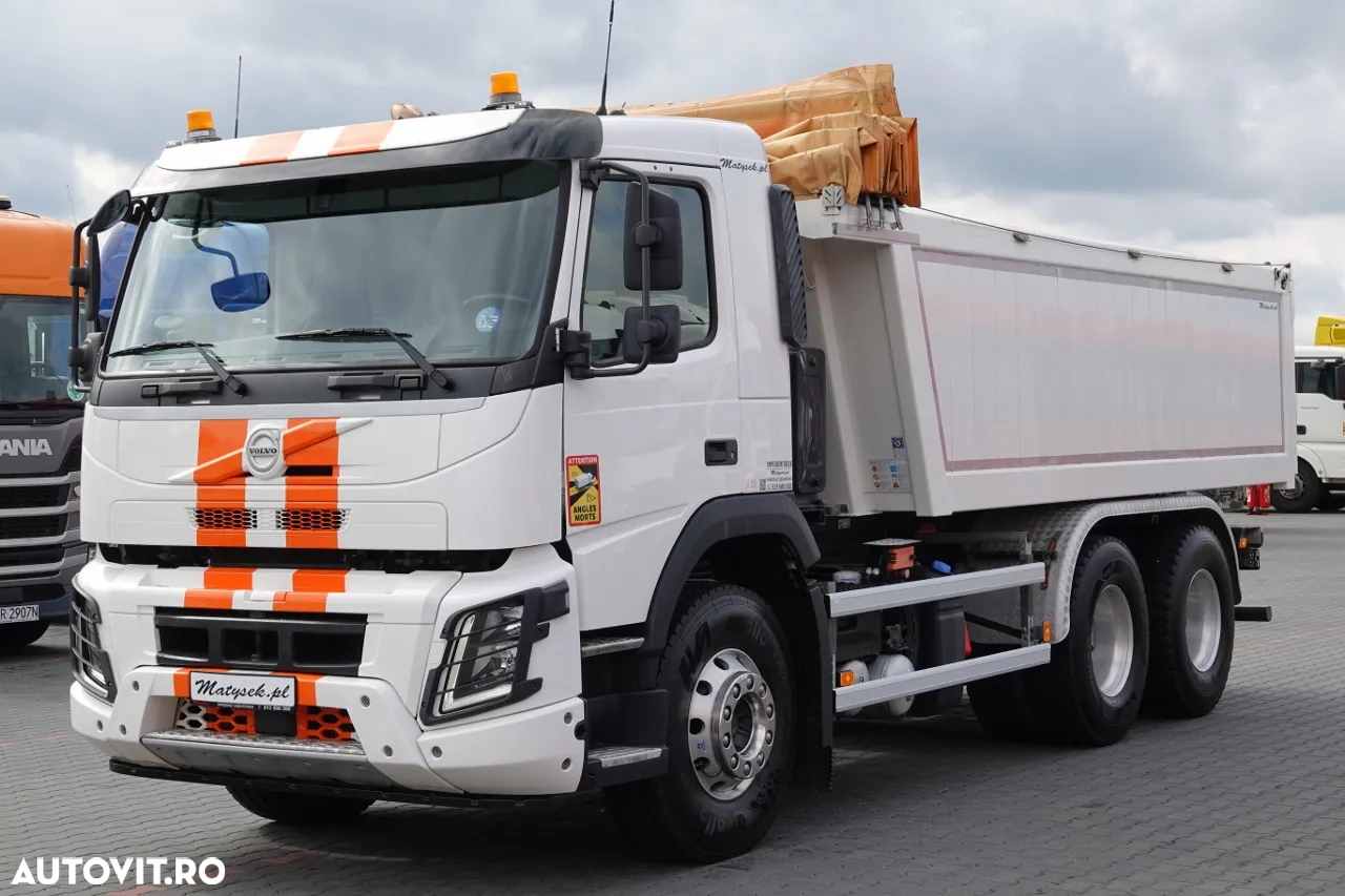 Volvo FMX 380 / 6x4 / CAMION BASCULANTE / 2019/ AXIE ELEVABILĂ / CAPACITATE DE ÎNCĂRCARE: 15.500 KG / GREUTATE: 10.500 KG / BASCULANĂ SPATE / EURO 6 / - 9