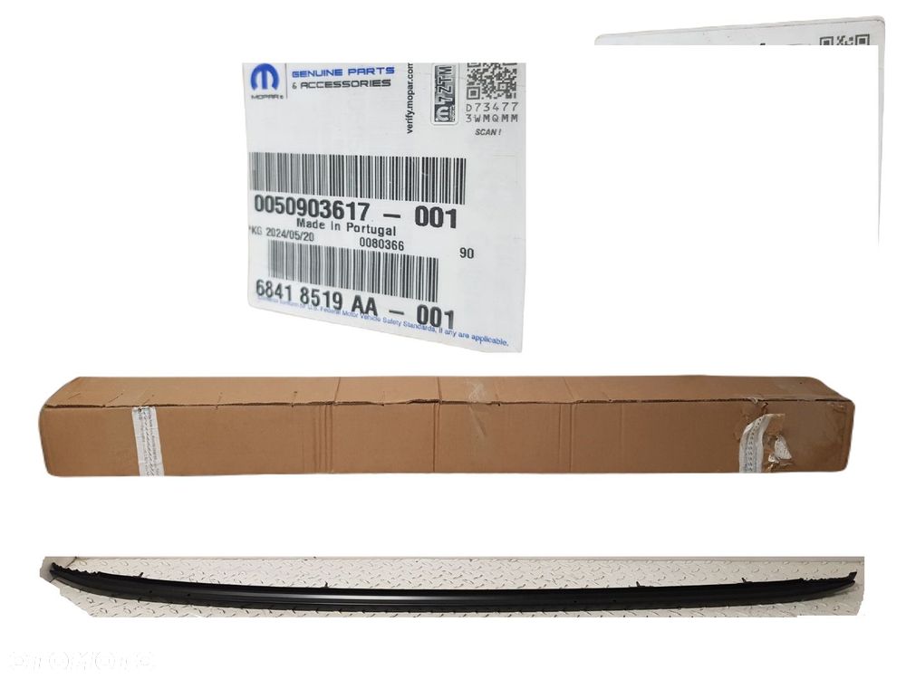FABRYCZNIE NOWE RELINGI RELING DACHOWY ALFA ROMEO STELVIO 17-25 CZARNY MAT PRAWY - 1