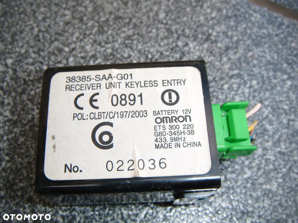 honda jazz 2 moduł immobilizera 38385-saa-g01 - 1
