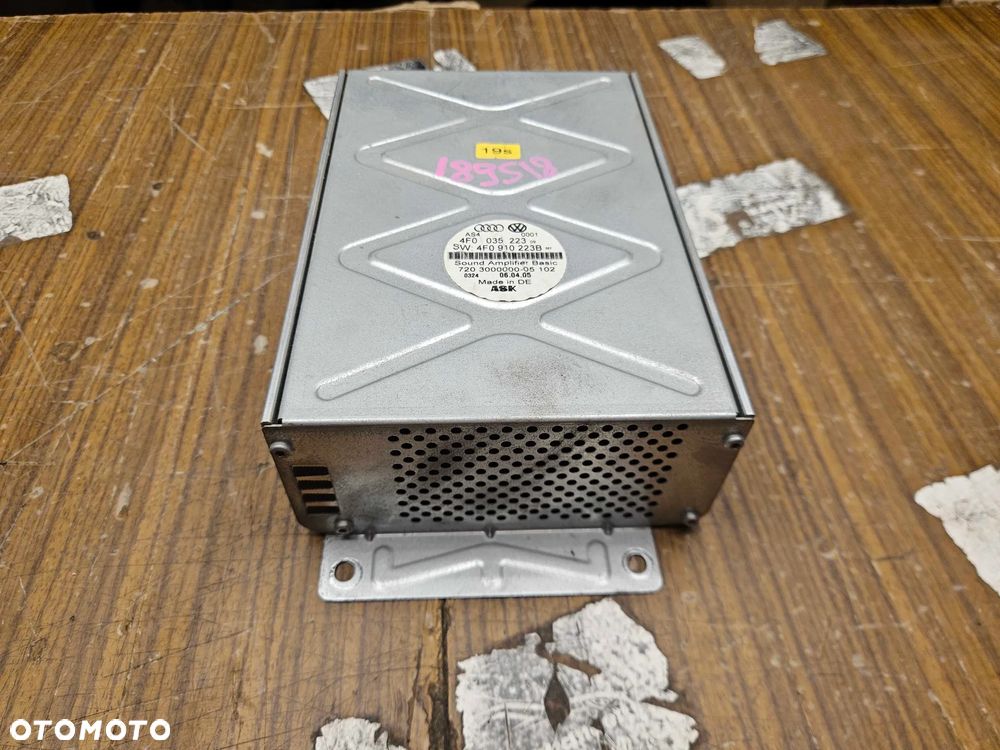 Wzmacniacz 4F0035223 4F0910223B Moduł Audio Głośnikow Radia Tuner Radia Aplituner Audi A6 C6 - 3