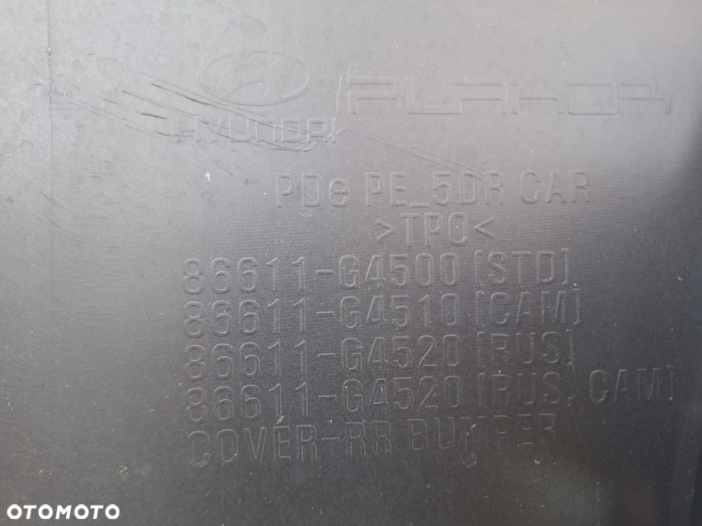 HYUNDAI i30 III HB LIFT 20- CAŁY NIE KLEJONY! B.ŁADNY ORYG. ZDERZAK TYŁ TYLNY 86611-G4500 WYSYŁKA 24H - 15
