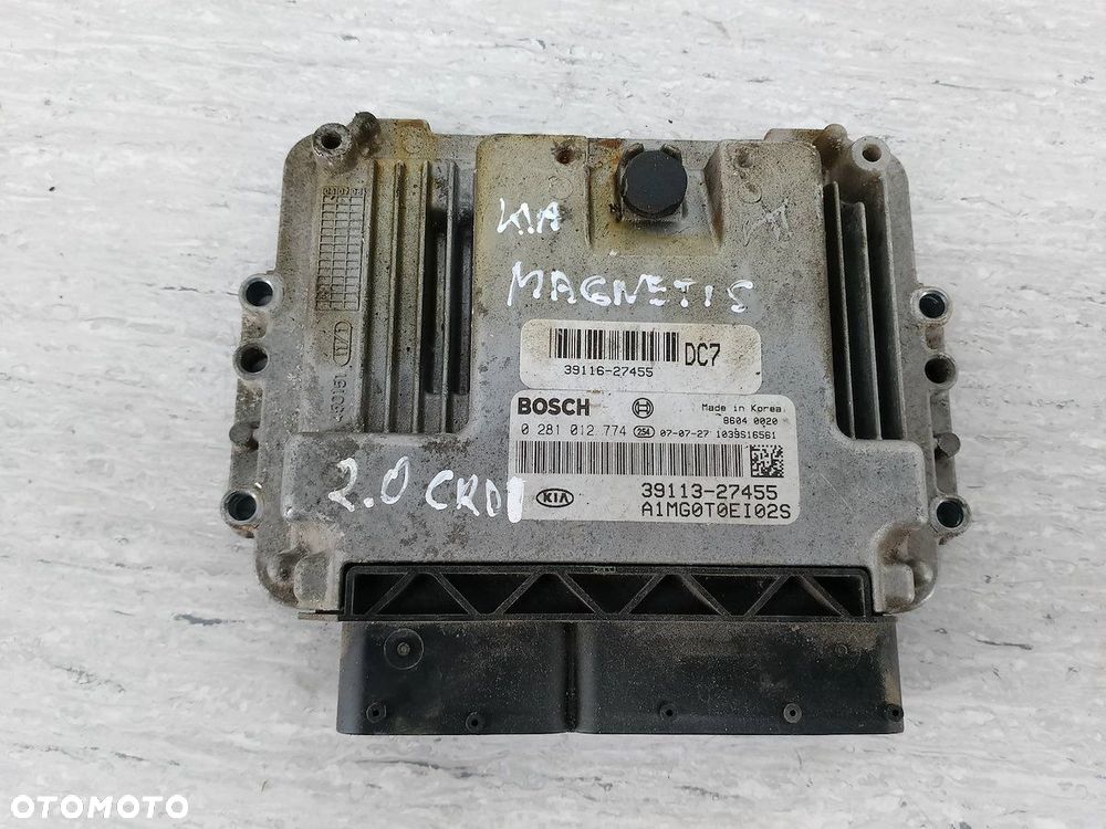 KOMPUTER, STEROWNIK KIA MAGENTIS II 39113-27455 0281012774 2.0 CRDI - 4
