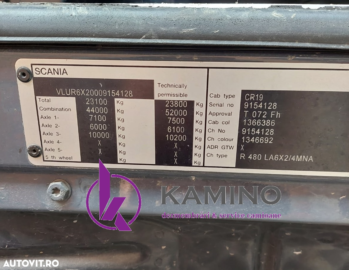 Dezmembram camion Scania XPI R480 Euro 5 - 6