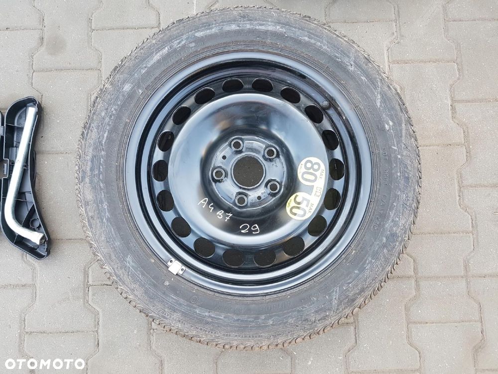 SEAT EXEO 09-14r AUDI A4 B7 KOŁO ZAPASOWE 16 5X112 LEWAREK KLUCZ - 3