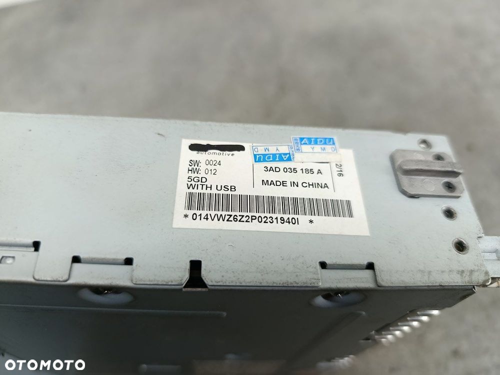 RADIO FABRYCZNE VW PASSAT B7 3AD035185A - 6