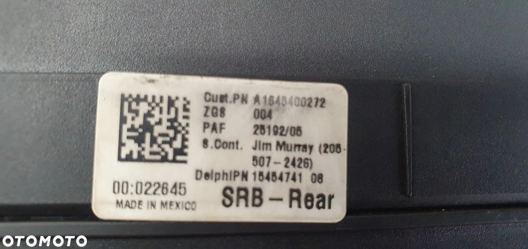 Skrzynka bezpieczników bezpieczniki Mercedes ML W164 A1645400272 - 7