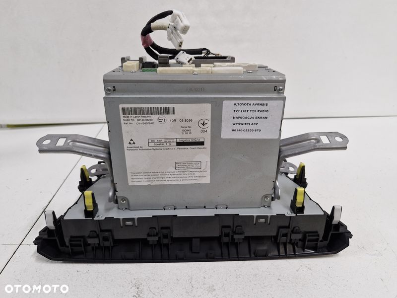 toyota avensis t27 lift t29 radio nawigacja navi ekran wyświetlacz 86140-05250 - 5