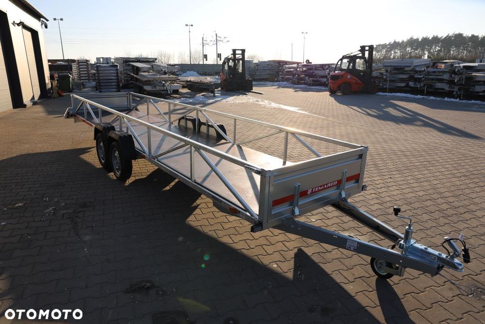 TEMARED Przyczepa dłużycowa 606x122x40cm Podłoga sklejka, 2 osie DMC 750kg - 8