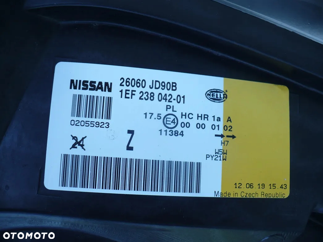 qashqai j10 07-blotnik przod prawy lewy kolor 326 oryginal - 17