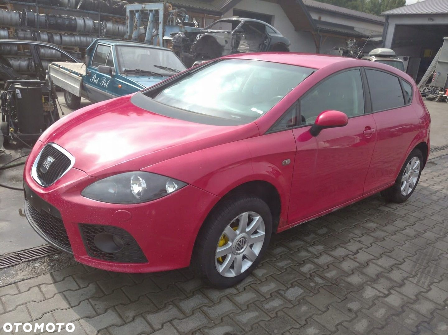 SEAT LEON 2 II 1P CUPRA FR CZERWONE DRZWI PRZÓD PRAWE L53H - 3