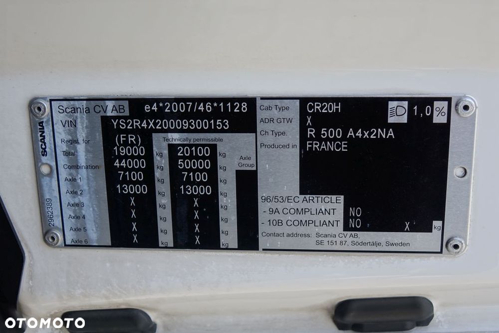 Scania R500 NGS / EURO 6 / STANDARD / AUTOMAT / RETARDER / 2 ZBIORNIKI / KLIMATYZACJA POSTOJOWA / LODÓWKA - 29