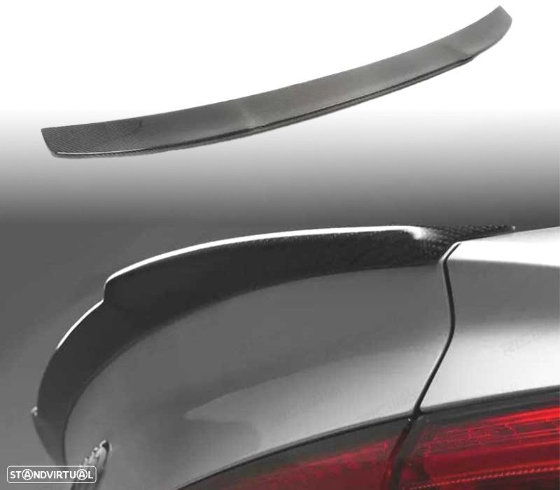 AILERON SPOILER TRASEIRO AUDI A3 8V SEDAN 12-19 LOOK RS3 CARBONO - 2