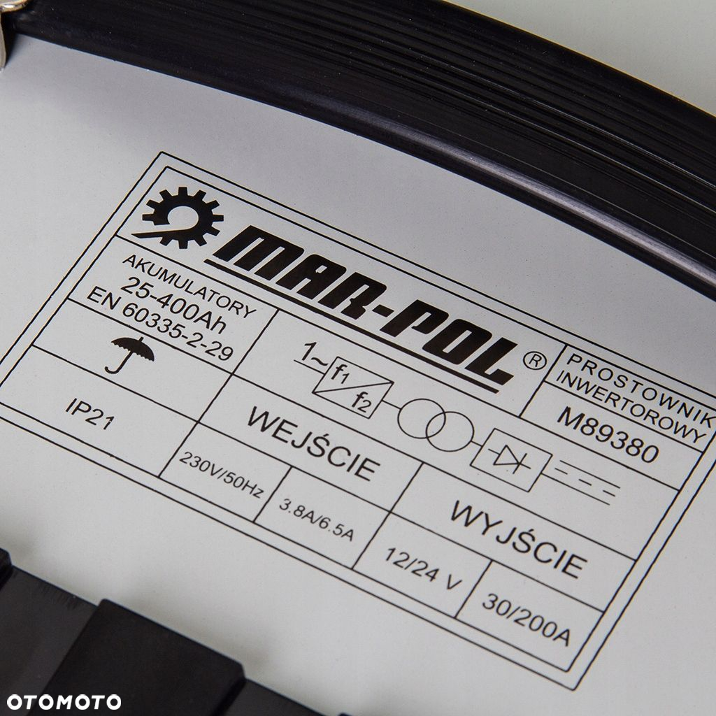 PROSTOWNIK INWERTOROWY 12V 24V ROZRUCH ŁADOWANIE AKUMULATORÓW 200A M89380 - 9