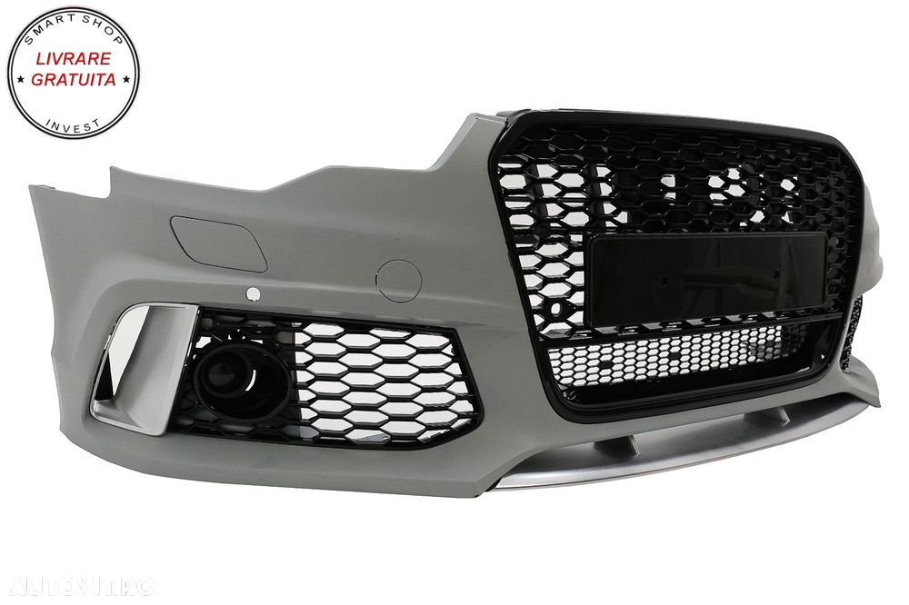 Bara Fata cu Grila Centrala Audi A6 C7 4G Pre Facelift (2011-2015) RS6 Design- livrare gratuita - 5