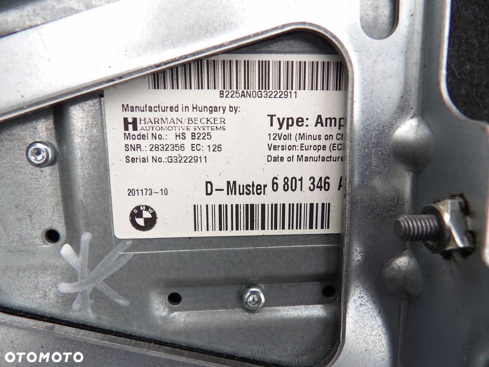 BMW - F48 , F* - KOMPLETNE NAGŁOŚNIENIE - LOGIC HARMAN BECKER - GŁOŚNIKI , WZMACNIACZ - KOMPLET - 6801346  9256350  9256349  9364956  9151127  9226357 - 7