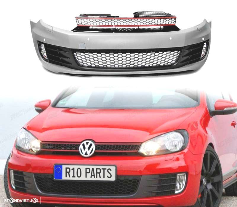 PARA-CHOQUES FRONTAL VOLKSWAGEN VW GOLF 6 HATCHBACK LOOK GTI PDC - 1
