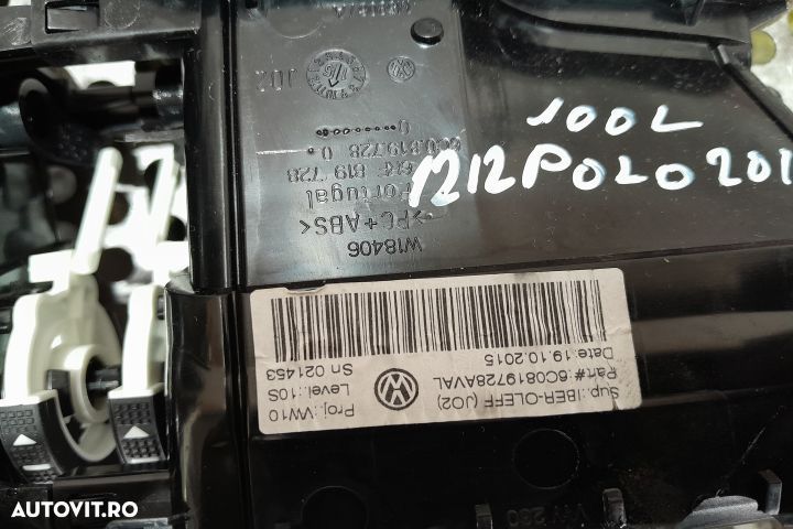 Grila ventilatie bord centru 6C0819728 6C0819728 Volkswagen VW Polo 5 - 4