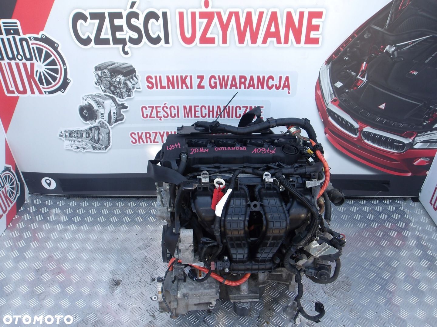 SILNIK KOMPLETNY MITSUBISHI OUTLANDER 2.0 16V PHEV 4B11 109 TYS 1 FAZA - 1