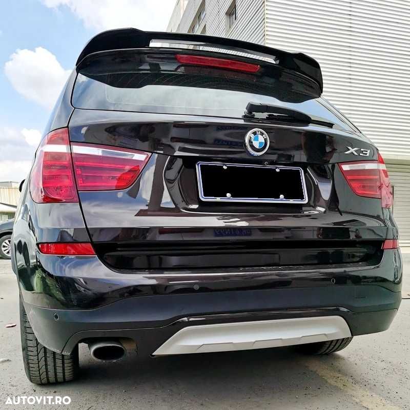 Eleron Luneta Lip Portbagaj Spoiler M pentru BMW X3 F25, Negru Lucios - 3