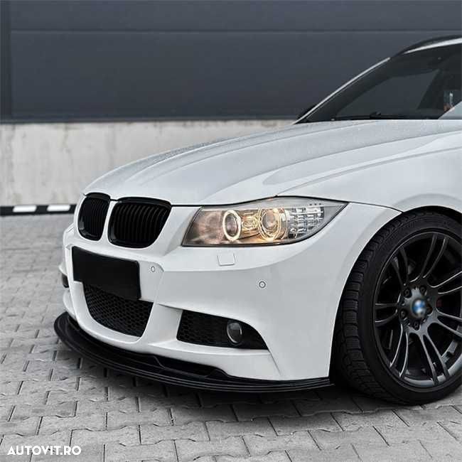 Set Grile Bara Fata Nari BMW E90 E91 2009-2012, Negru Lucios, Produse NOI - 7