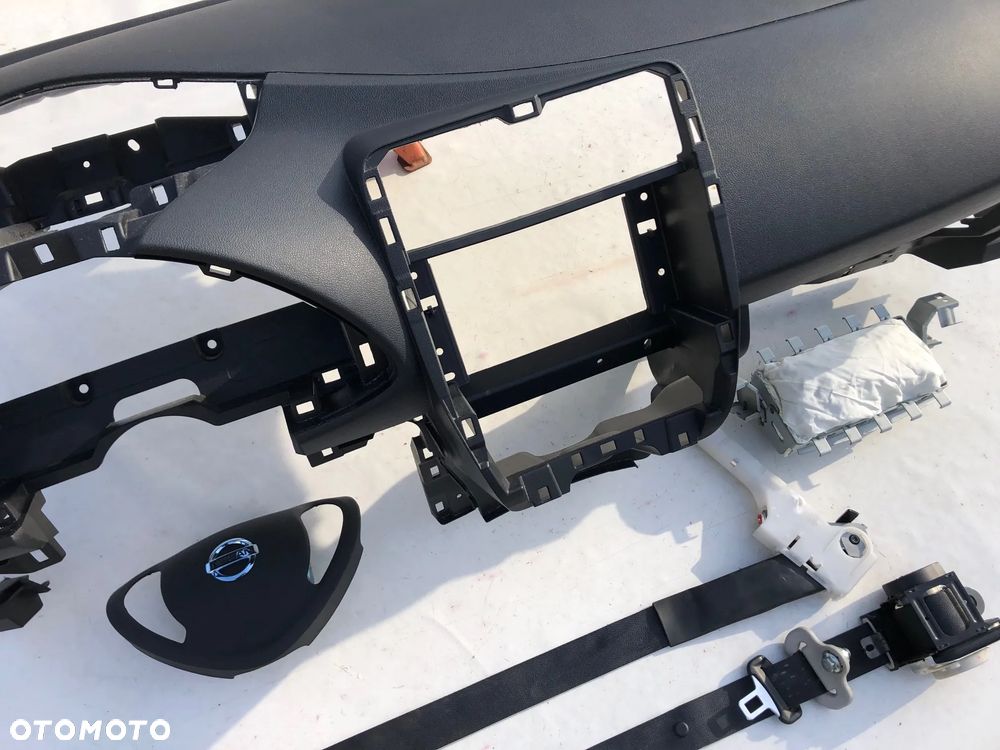 NISSAN LEAF DESKA KONSOLA KOKPIT PULPIT PÓŁKA PARAPET AIRBAG PODUSZKI PASY PAS      O K A Z J A   !!! - 5