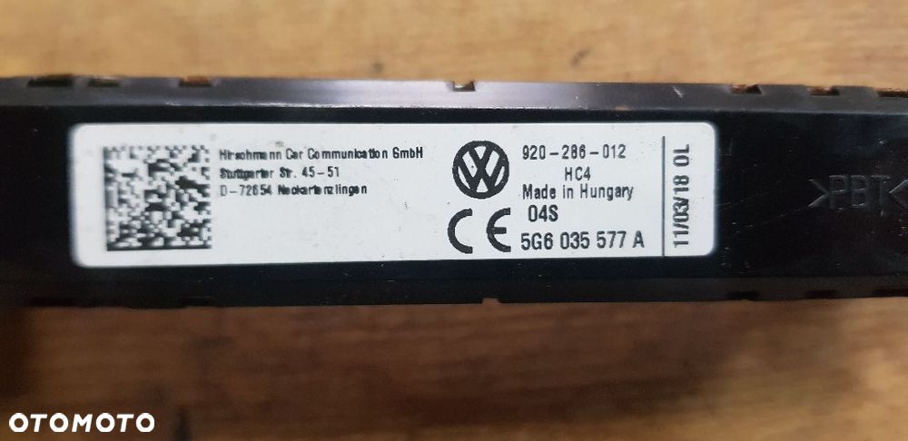 GOLF VII WZMACNIACZ ANTENY 5G6035577A - 2