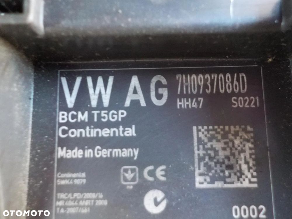 VW T5 LIFT MODUŁ KOMFORTU STEROWNIK 7H0937086D - 2