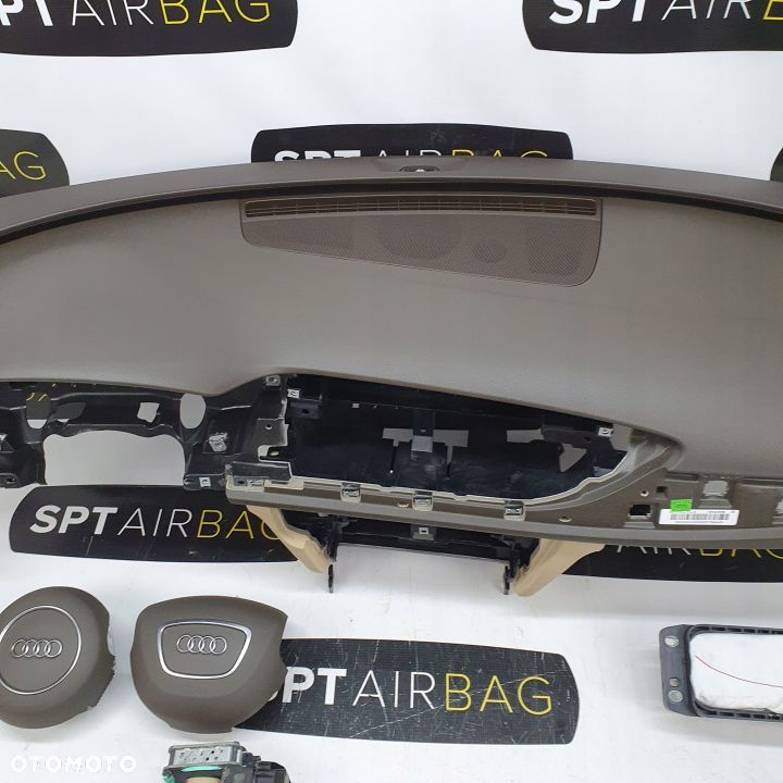 AUDI A6 C7 4G0 DESKA ROZDZIELCZA KONSOLA KOKPIT PULPIT PODUSZKI AIRBAG AIR BAG PASY KIT SET - 3