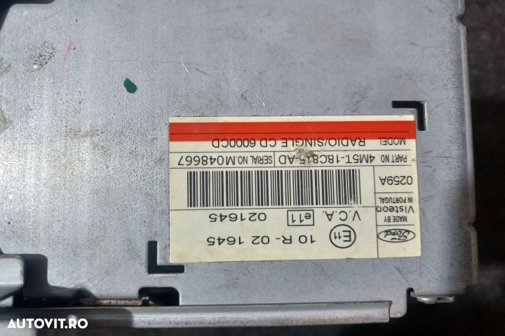Radio cd 4M5T-18C15-AD 4M5T18C815AD Ford Focus 2 [facelift] [2008 - 2 - 4