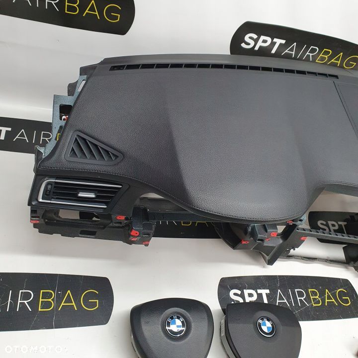 BMW 7 F01 F02 DESKA ROZDZIELCZA KONSOLA KOKPIT PULPIT PODUSZKI AIRBAG AIR BAG PASY KIT SET - 2