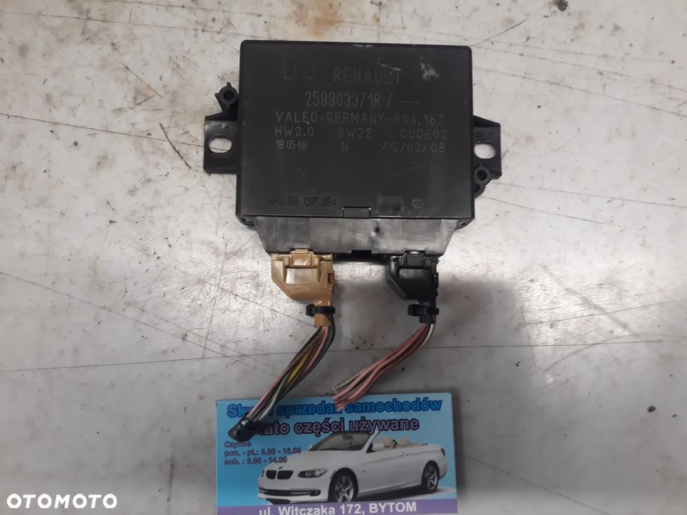 MODUŁ PARKOWANIA PDC  RENAULT MEGANE III 1,9 DCI 2009r  259903371R - 1