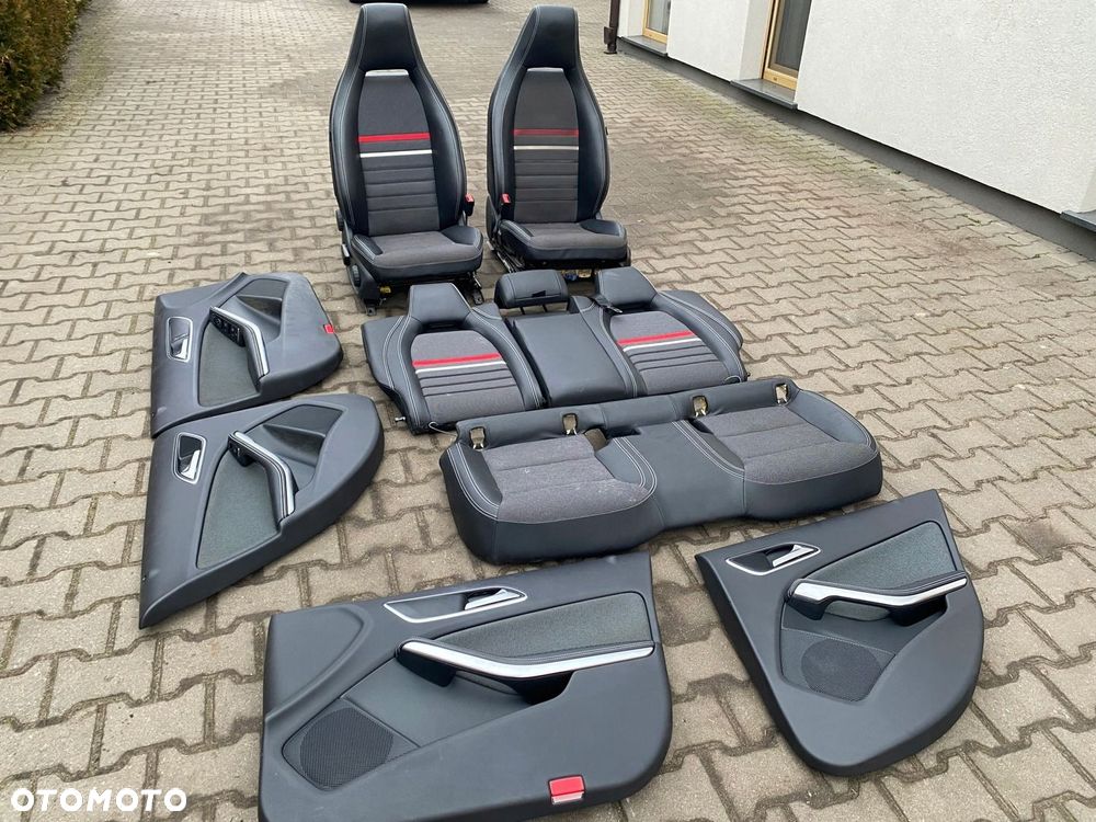 MERCEDES 176 cla 117 gla 156 amg kompletny srodek fotel boczki kanapa - 1