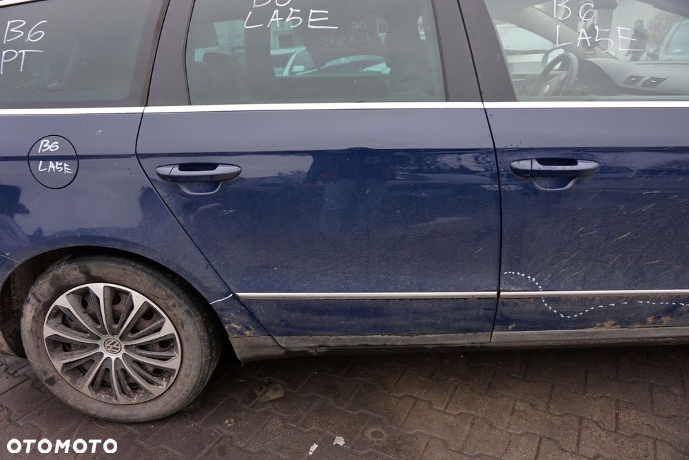 DRZWI TYLNE PRAWE PASSAT B6 KOMBI LA5E  GRANATOWY VOLKSWAGEN 2005-2010 - 3