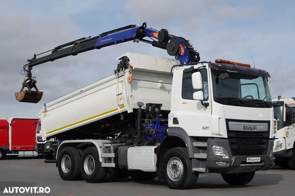 DAF CF 460 / 6x4 / CAMION BASCULANTE / HYDROBOARD / + HDS PM 18.5TP înălțime: 11 M / RADIO CONTROL / ROTATOR / ŁYCHA / EURO 6 / 2018 - 4