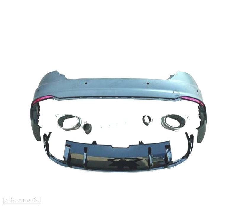 PARA-CHOQUES TRASEIRO AUDI A5 16- LOOK RS5 - 6