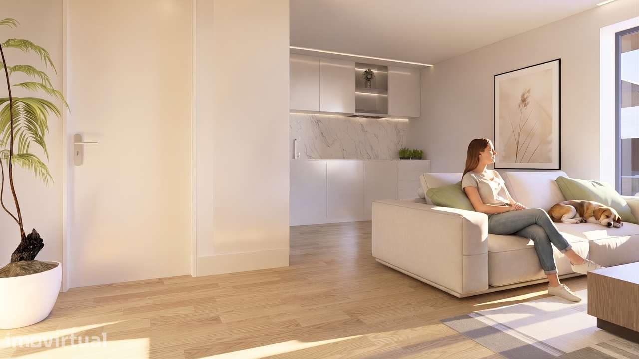 T2 Novo terraço 40 m2 garagem Vilar de Paraiso, Vila Nova de Gaia - Grande imagem: 4/57