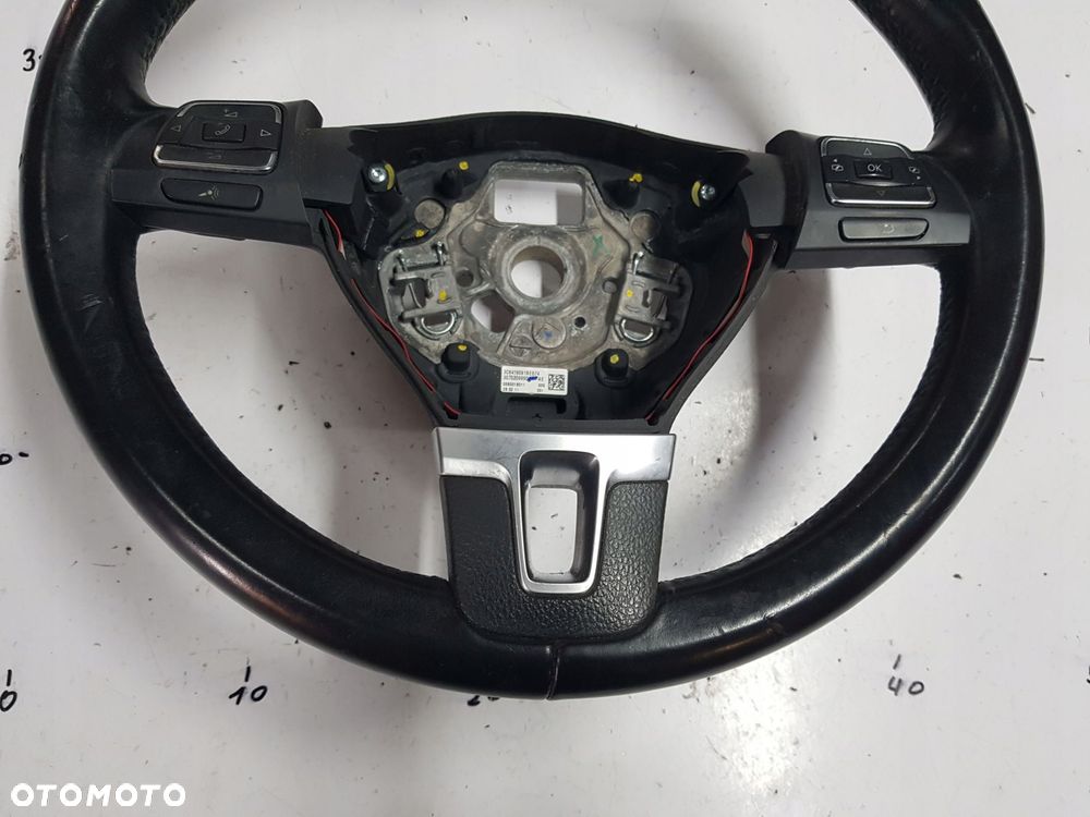 VW PASSAT B7 10-14r PASSAT CC GOLF VI KIEROWNICA SKÓRZANA 3C8419091BE - 5