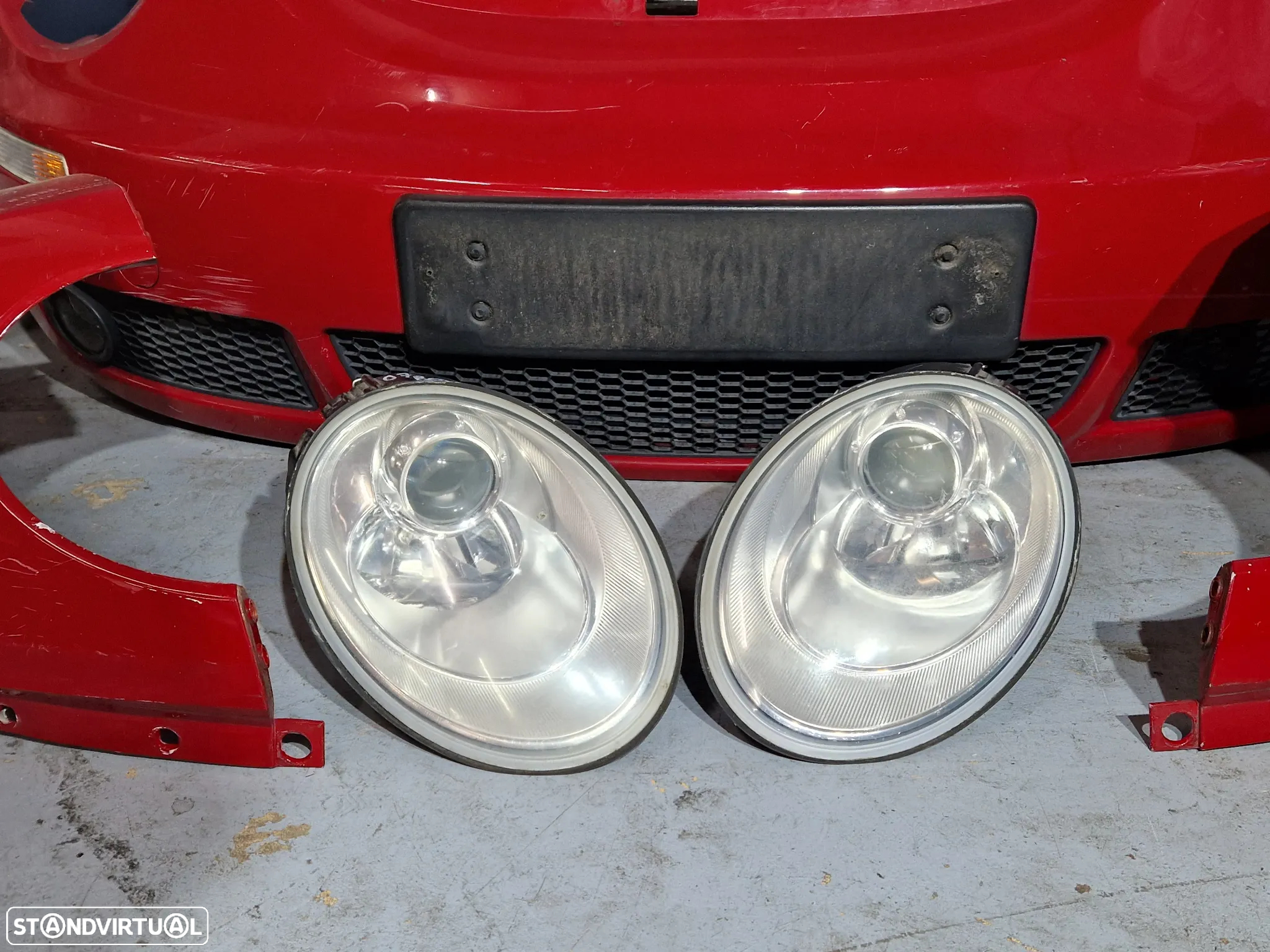 Frente completa usada VW BEETLE FACELIFT capot parachoques guardalamas oticas - 4