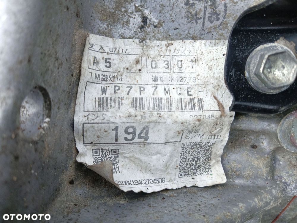 SKRZYNIA BIEGÓW TOYOTA VERSO-S (2011-2013) 1.4 D4D 90KM WP7P7MCE - 3
