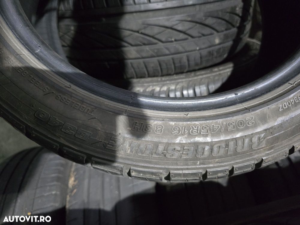 205 45 16 / 205/45/16 Bridgestone, set 4 buc - 5