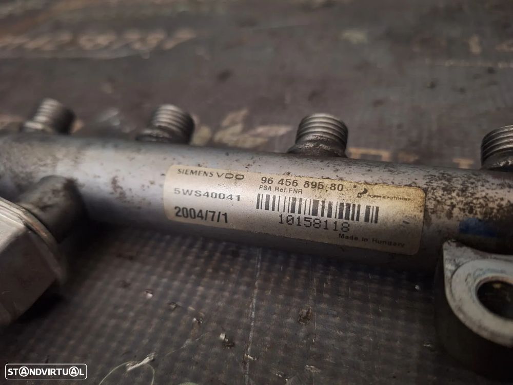 Régua injeção usada PEUGEOT FORD CITROEN VOLVO 2.0 HDI 136CV 9645689580 CONTINENTAL SIEMENS